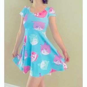 Japan LA Dapper Cat Cap Dress | Kawaii Dress | Pastel Dress | Pastel Goth Dress